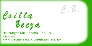 csilla becza business card